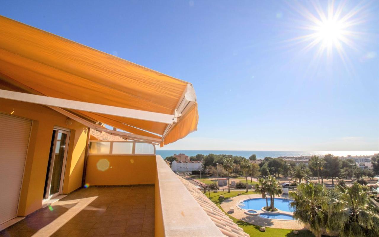 Atico Con Vistas Al Mar , Wifi Y Piscina - Sierra Irta Albert Villas Alcossebre Kültér fotó